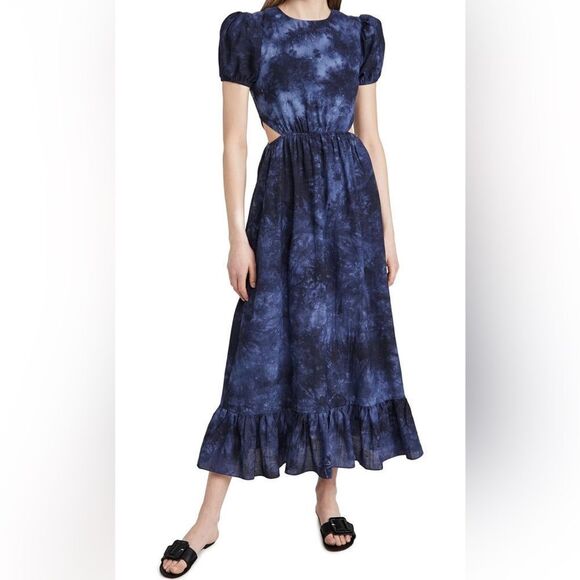Likely Rosa Tie Dye Midi Dress, Size Small - Picture 1 of 16